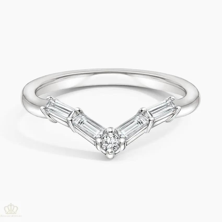Baguette Contoured Wedding Band Ring - LR80 Camélia™