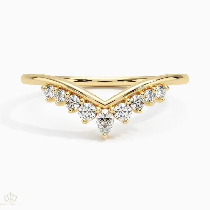 Veronika Wedding Band Ring - LR98 Camélia™