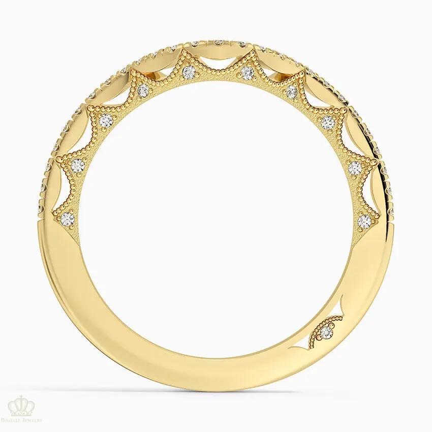 Tacori Lunetta Crescent Contoured Wedding Band Ring - LR116 Camélia™