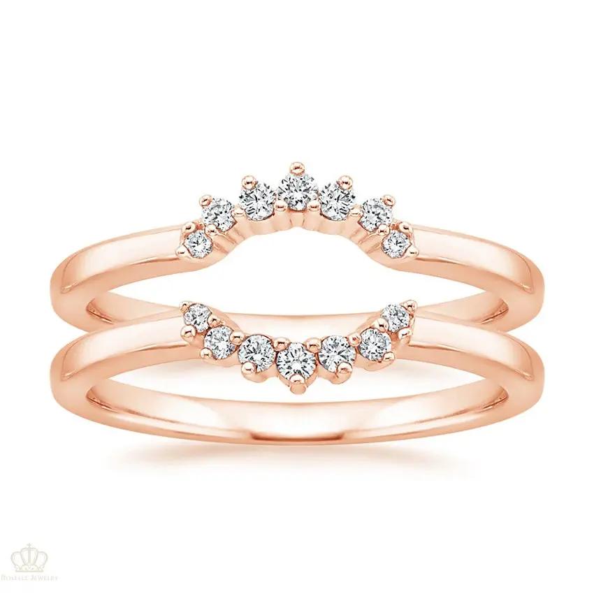 Crescent Nested Wedding Band Ring - LR107 Camélia™