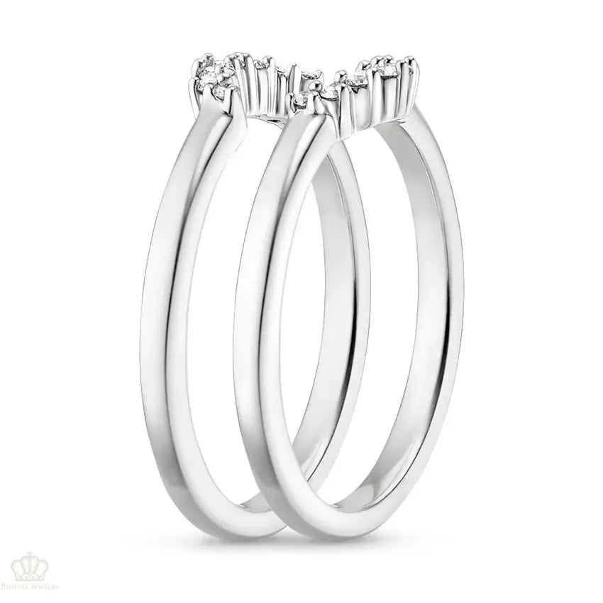 Crescent Nested Wedding Band Ring - LR107 Camélia™