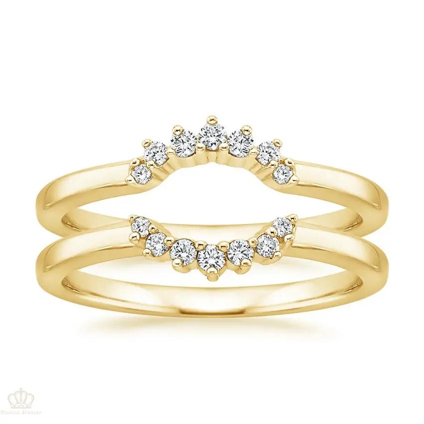 Crescent Nested Wedding Band Ring - LR107 Camélia™