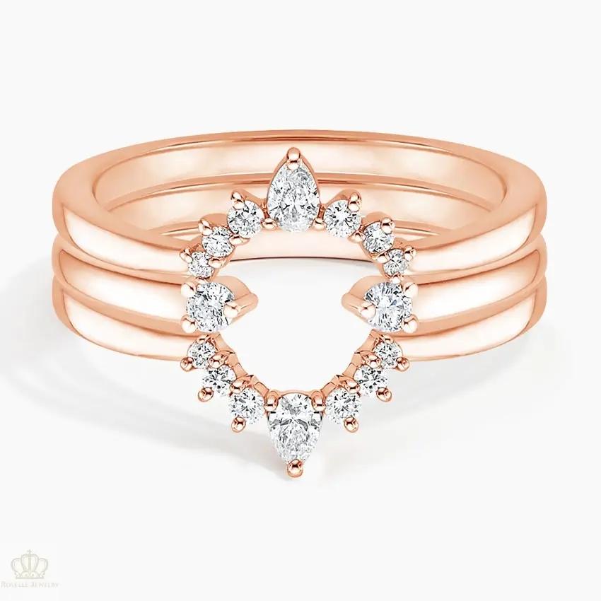 Lunette Wren Stack Wedding Band Ring - LR117 Camélia™
