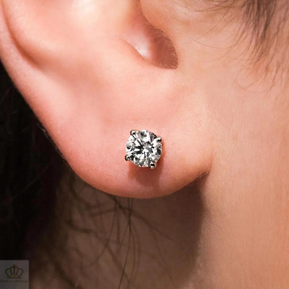 Four Prong Basket Stud Earrings (Setting Only) - DC002 CHARLISA™