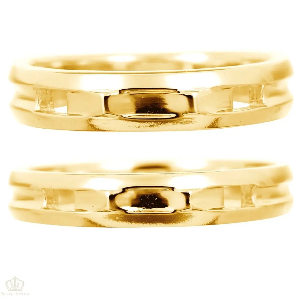 Unique Couple Wedding Ring Set - WM49 CHARLISA™