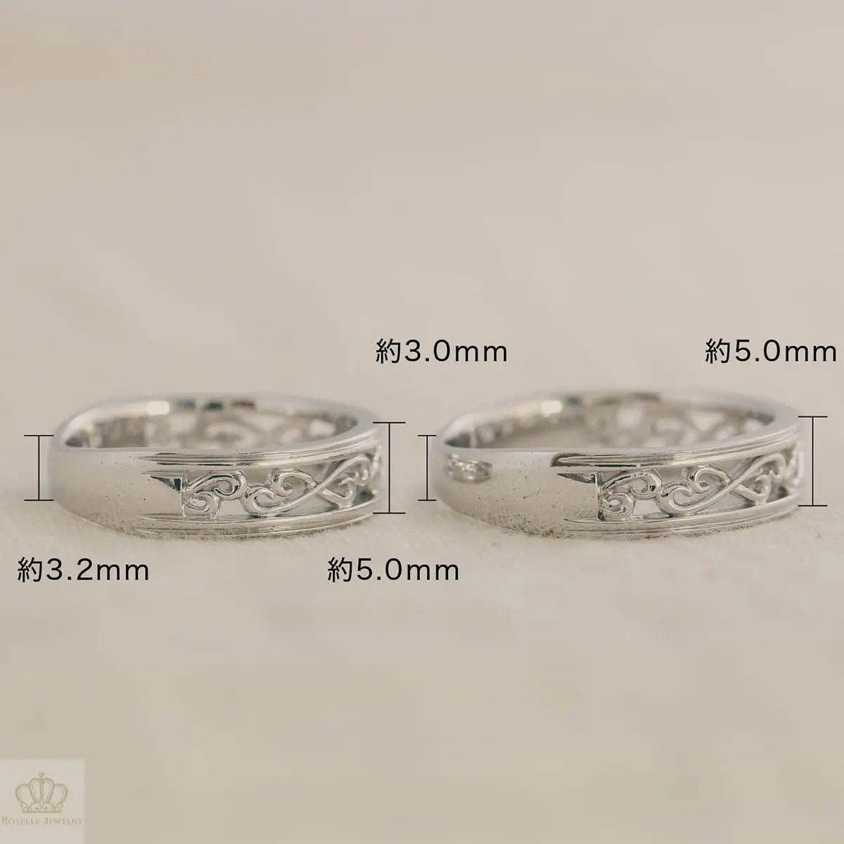Unique Couple Wedding Ring Set - WM54 CHARLISA™