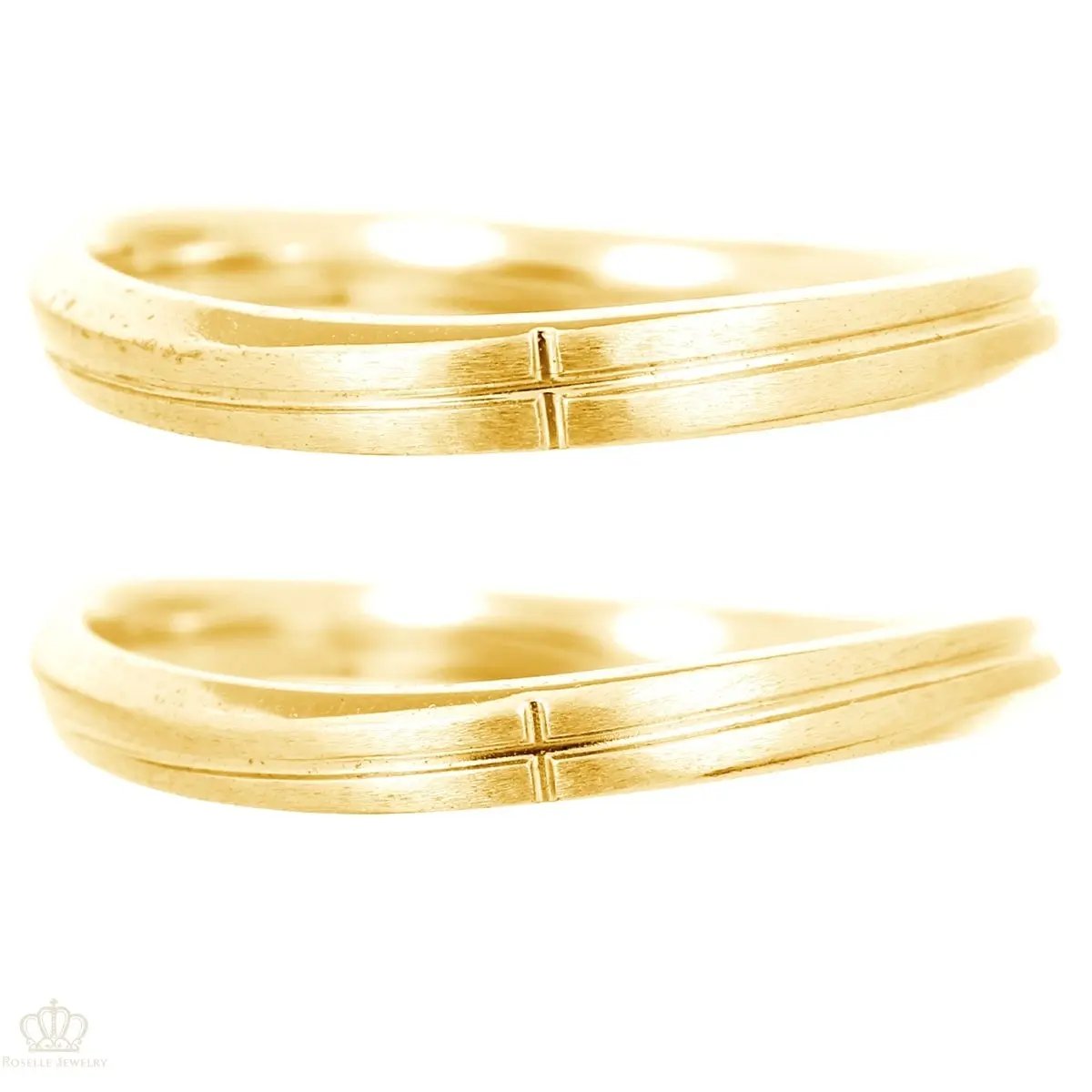 Unique Couple Wedding Ring Set - WM55 CHARLISA™