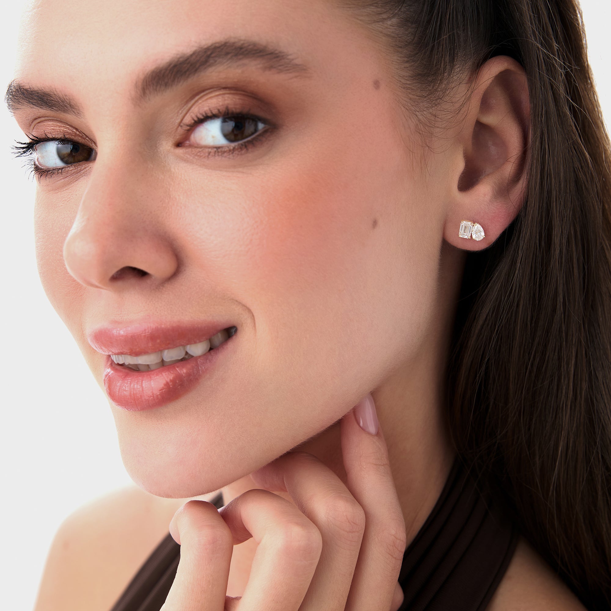 OBFJ0571 - 1.80 ctw 14k Toi et Moi Lab Grown Diamond Studs - Gemma 5