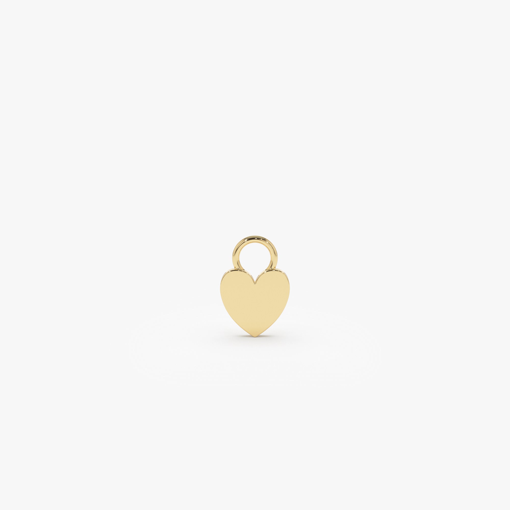 OBFJ1059 - 14k Flat Heart Hoop Charm 1