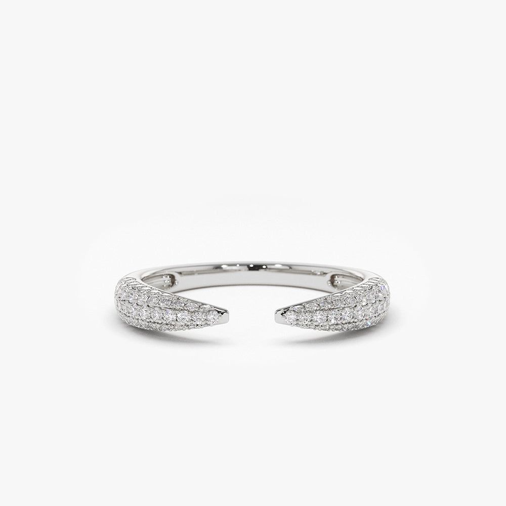 OBFJ1948 - 14k Diamond Claw Ring 6