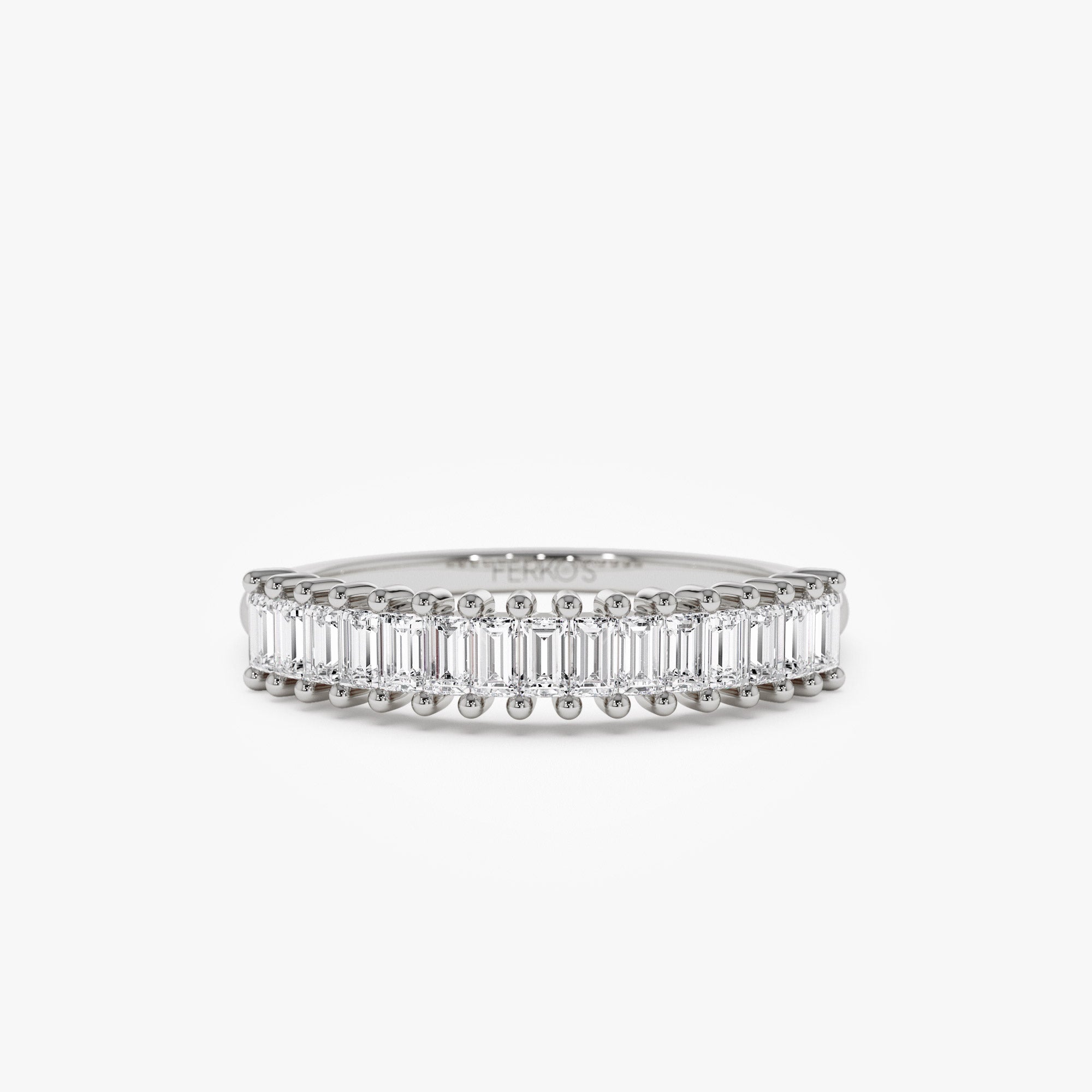 OBFJ1371 - 14k Baguette Diamond Wedding Band 5