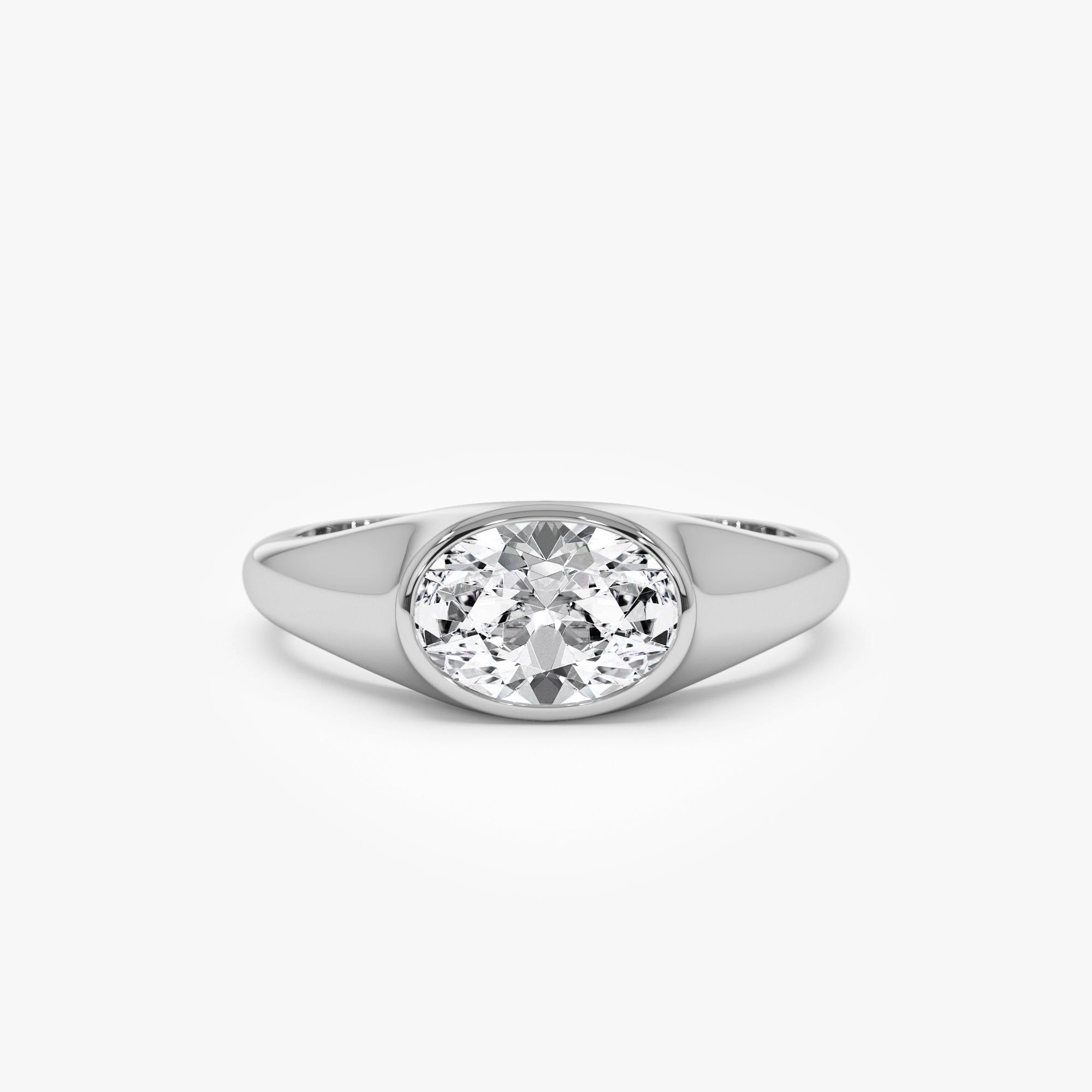 OBFJ0975 - 1.00 ctw 14k Oval Shape Lab Grown Diamond Ring - Amira 9