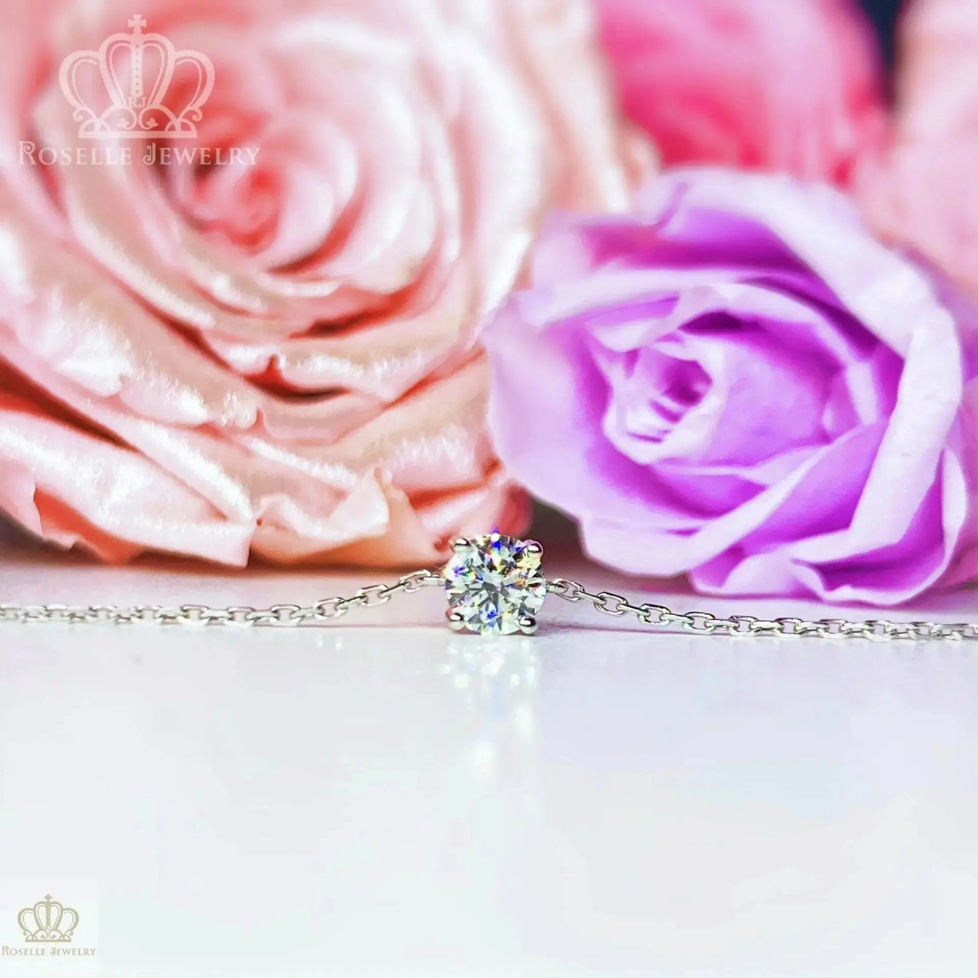 LB001 - Instock 0.30CT Four Prong Solitaire Diamond Bracelet CHARLISA™