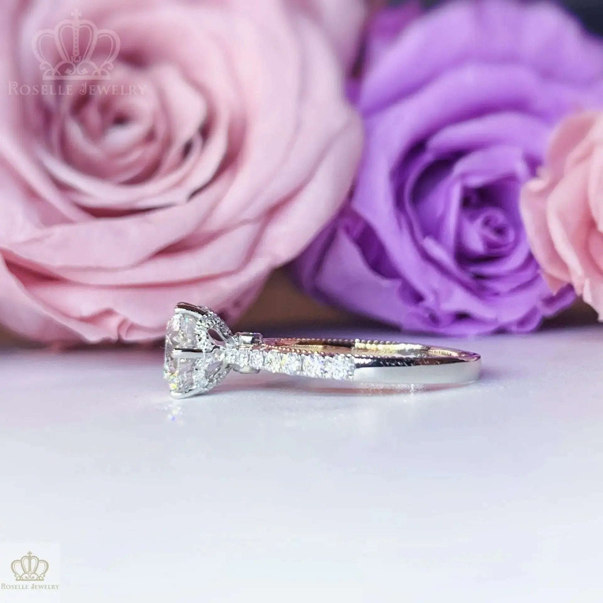 INSTOCK LAB GROWN DIAMOND VINTAGE ENGAGEMENT RING LG626432570 - LGV004 CHARLISA™