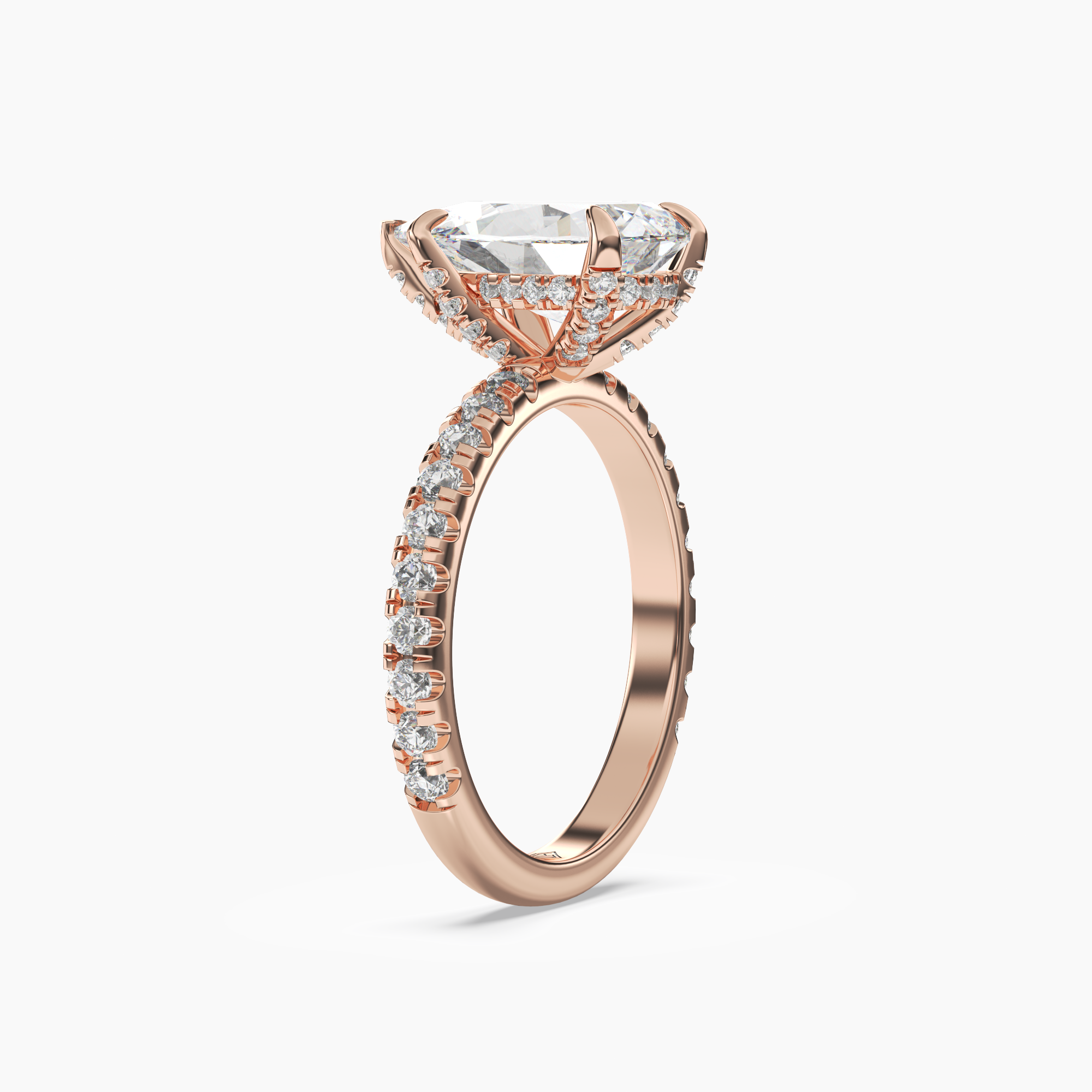 OBSER118 - Breeze Pear engagement ring setting view 8