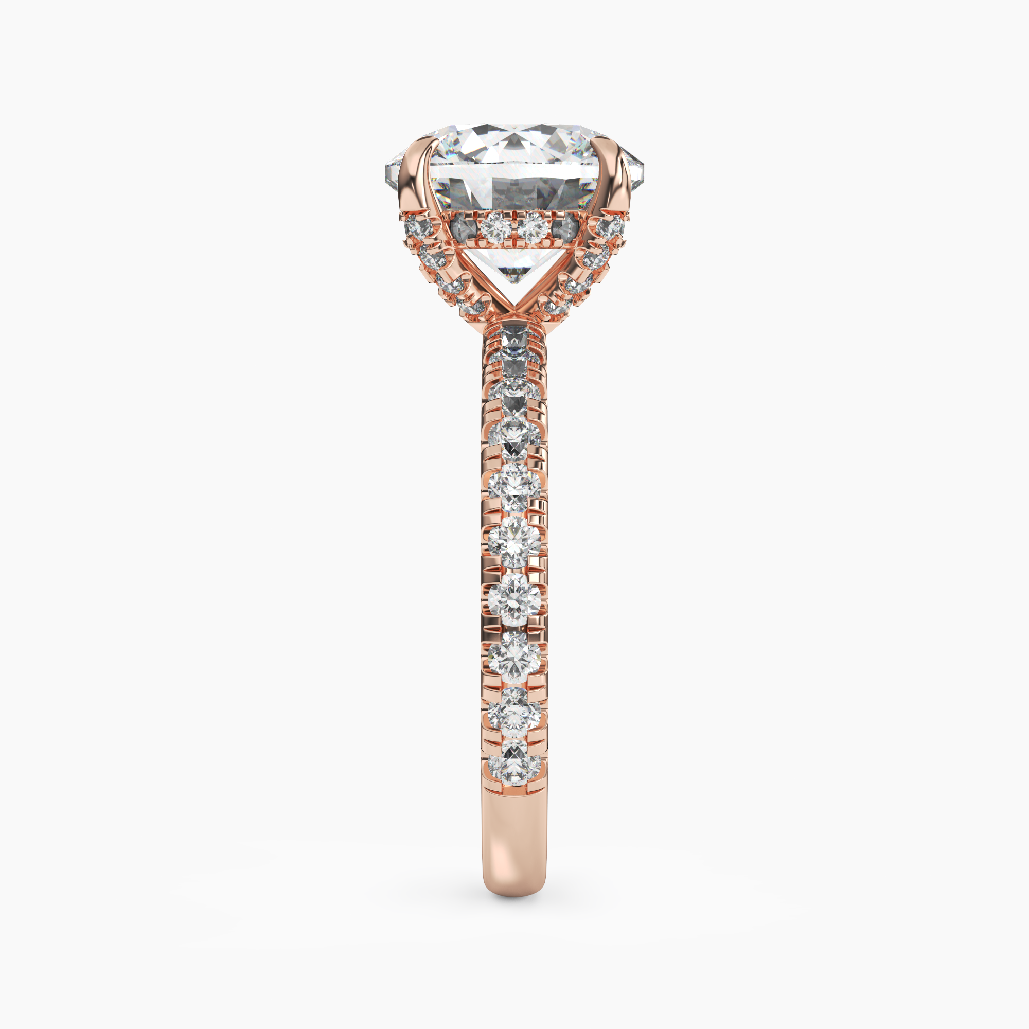 OBSER085 - Breeze Round engagement ring setting view 9