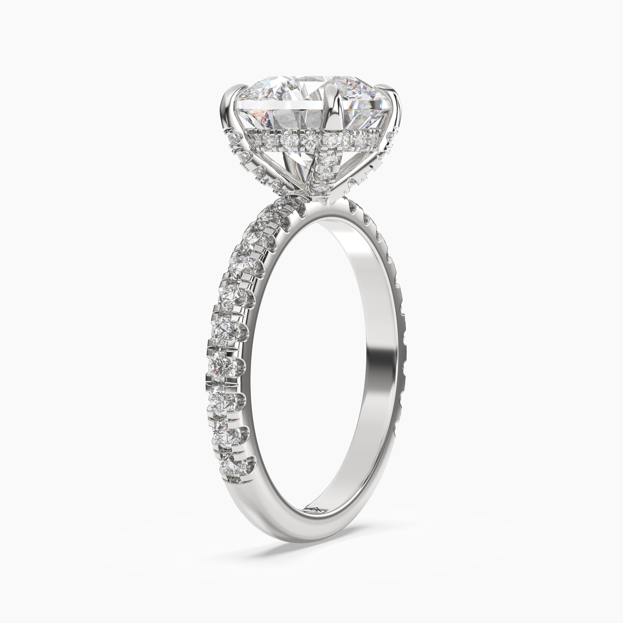 OBSER085 - Breeze Round engagement ring setting view 2