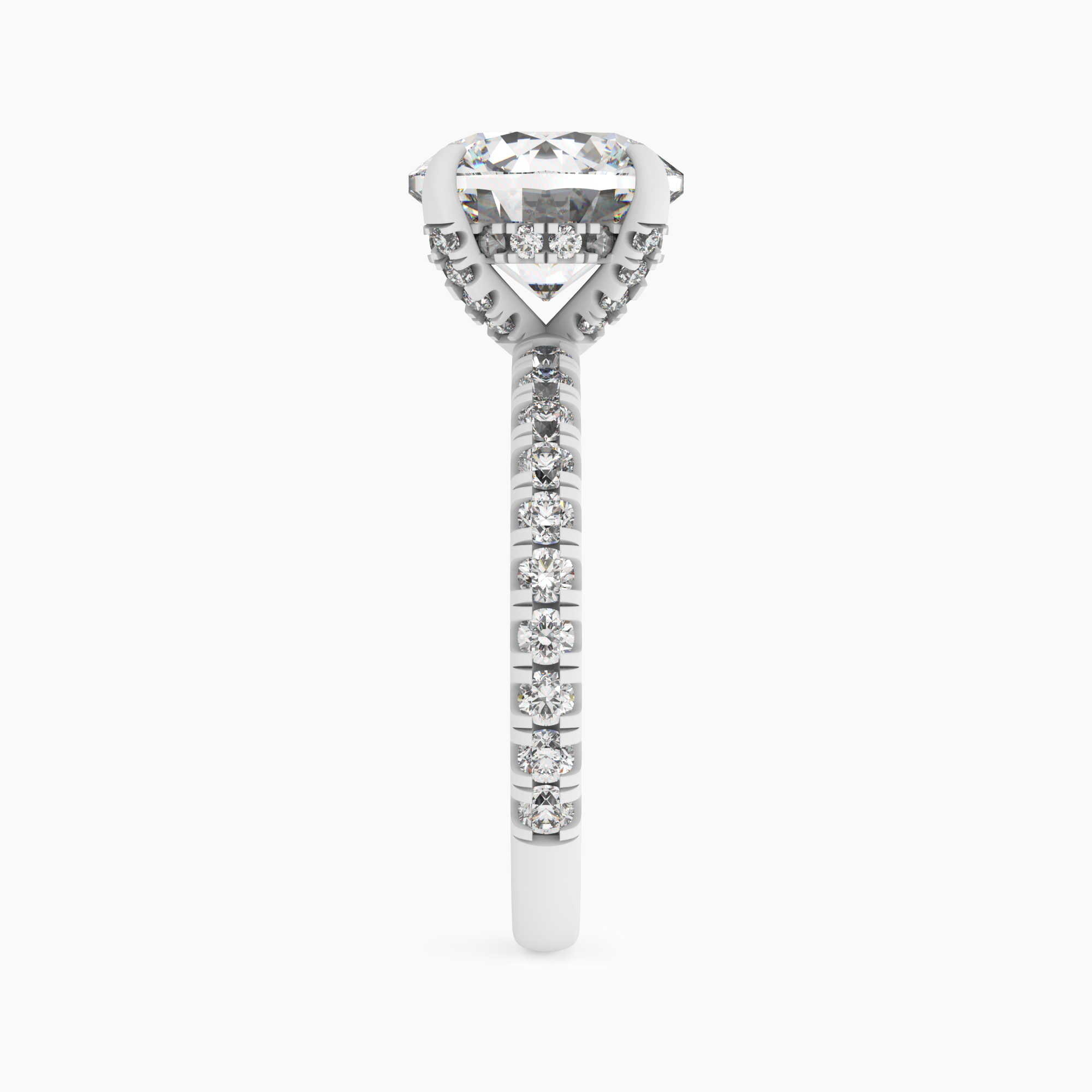 OBSER085 - Breeze Round engagement ring setting view 3