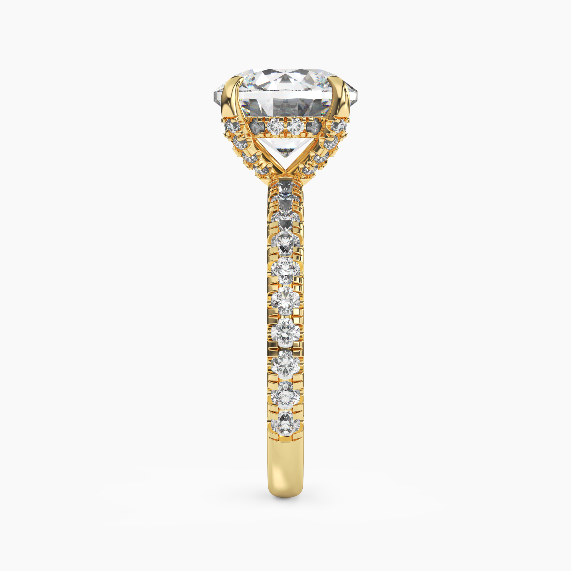 OBSER085 - Breeze Round engagement ring setting view 6