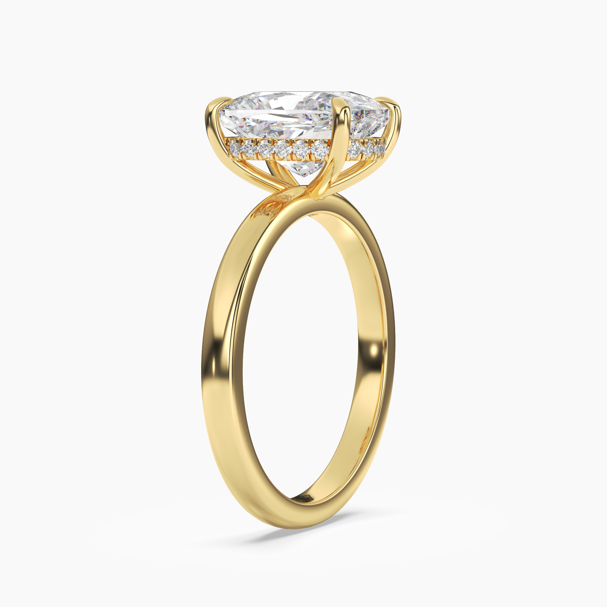 OBSER084 - Lyric Cushion engagement ring setting view 5