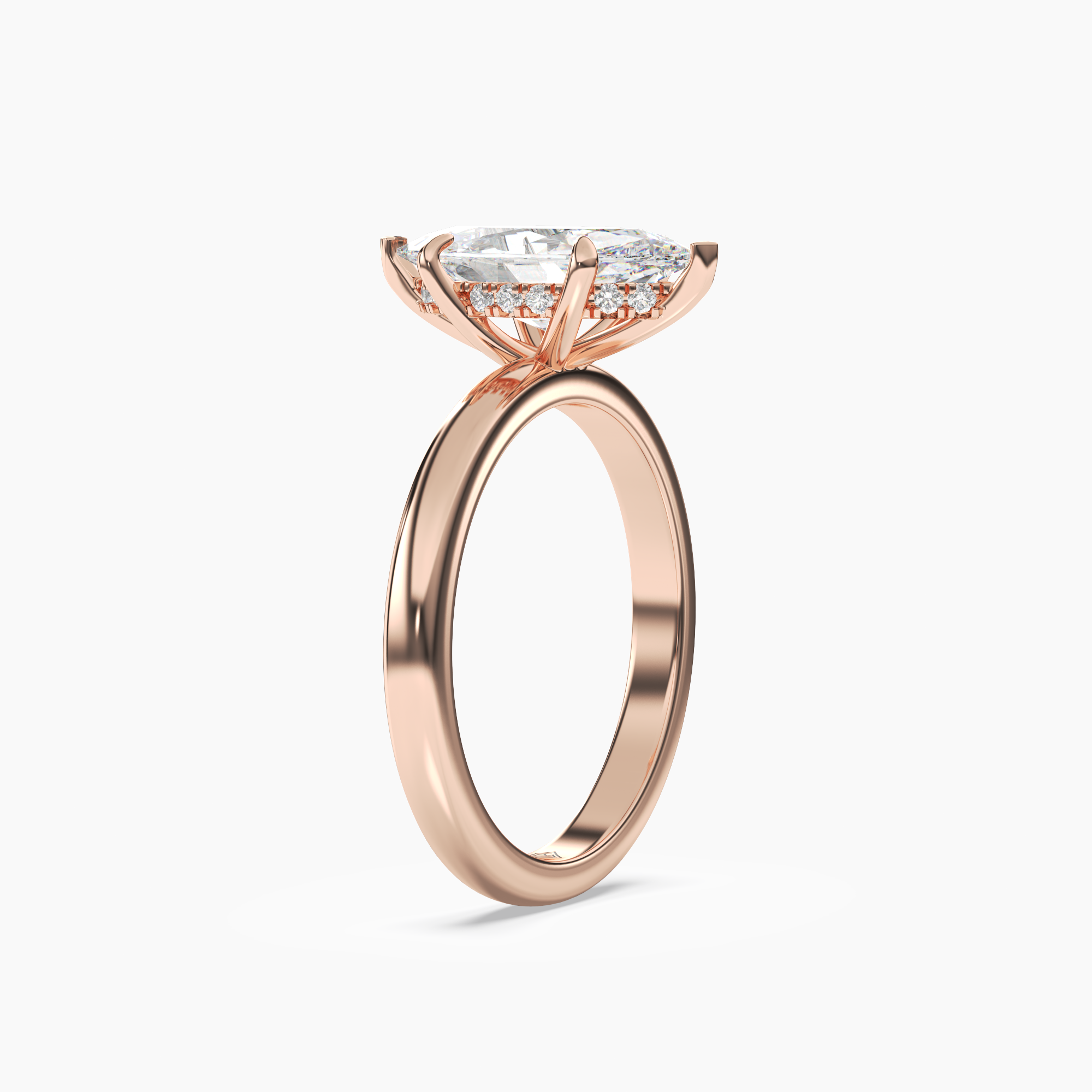 OBSER012 - Lyric Marquise engagement ring setting view 8