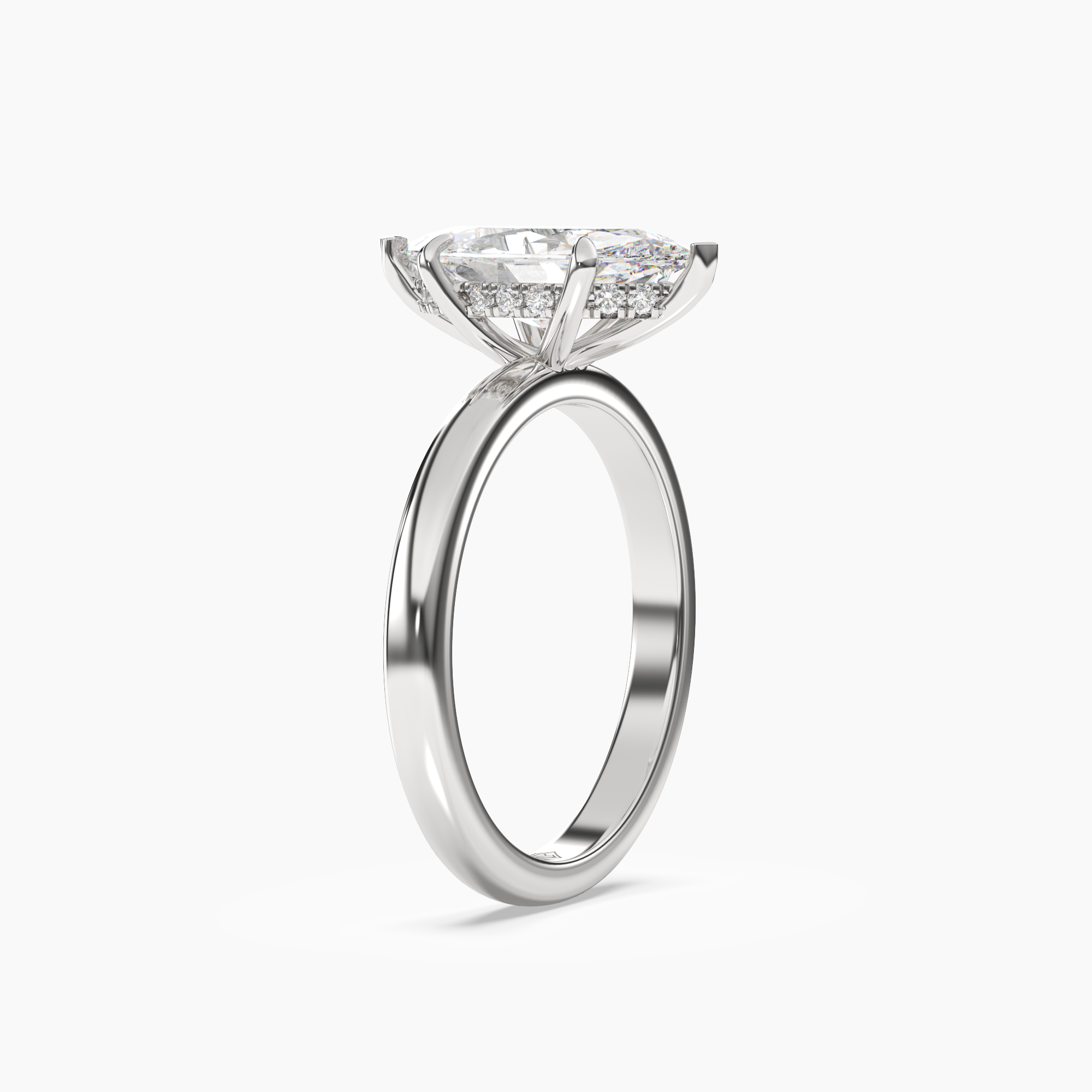 OBSER012 - Lyric Marquise engagement ring setting view 2
