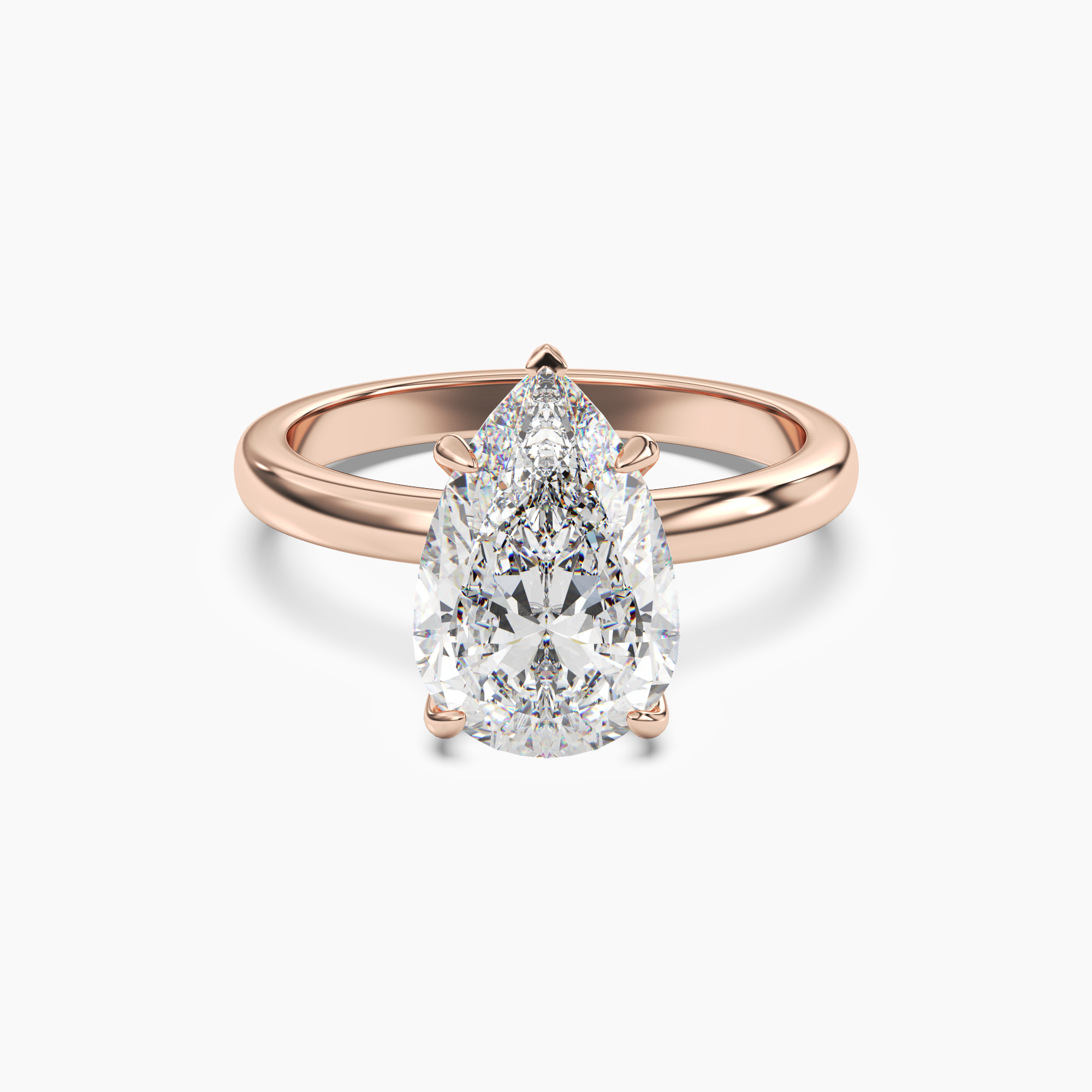 OBSER083 - Lyric Pear engagement ring setting view 7