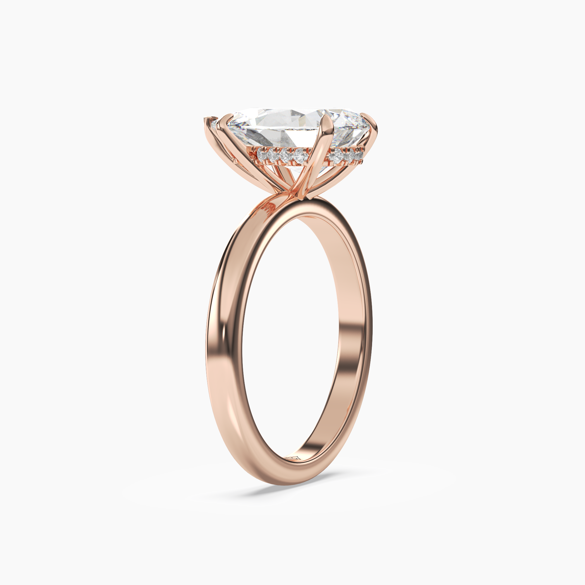 OBSER083 - Lyric Pear engagement ring setting view 8