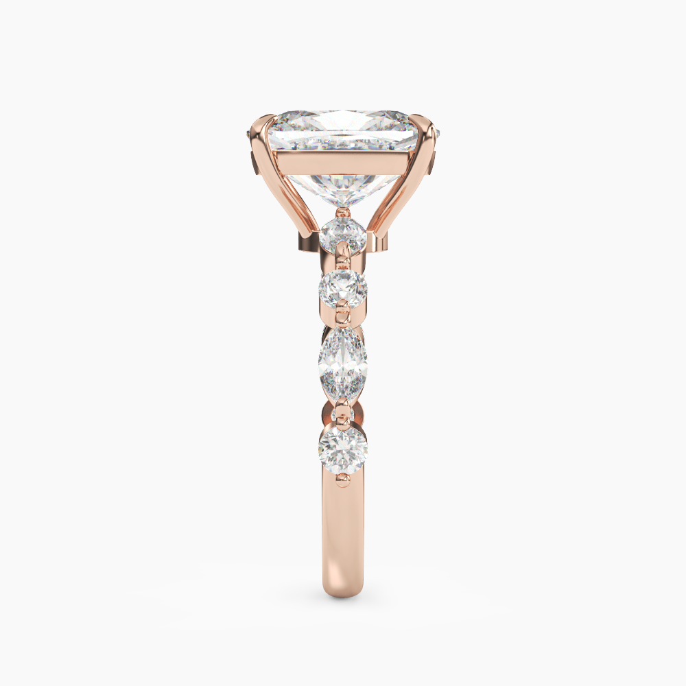 OBSER081 - Sonnet Cushion engagement ring setting view 9