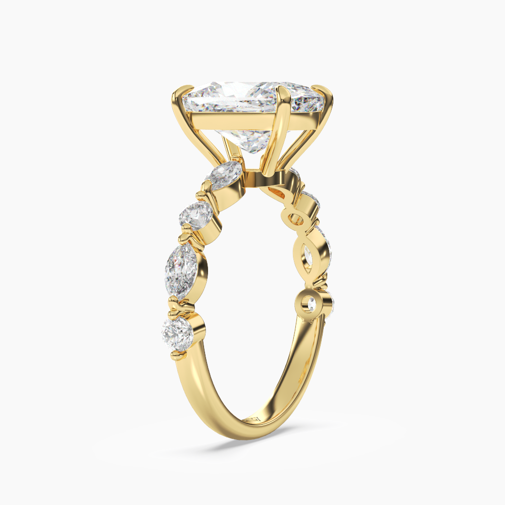 OBSER081 - Sonnet Cushion engagement ring setting view 5