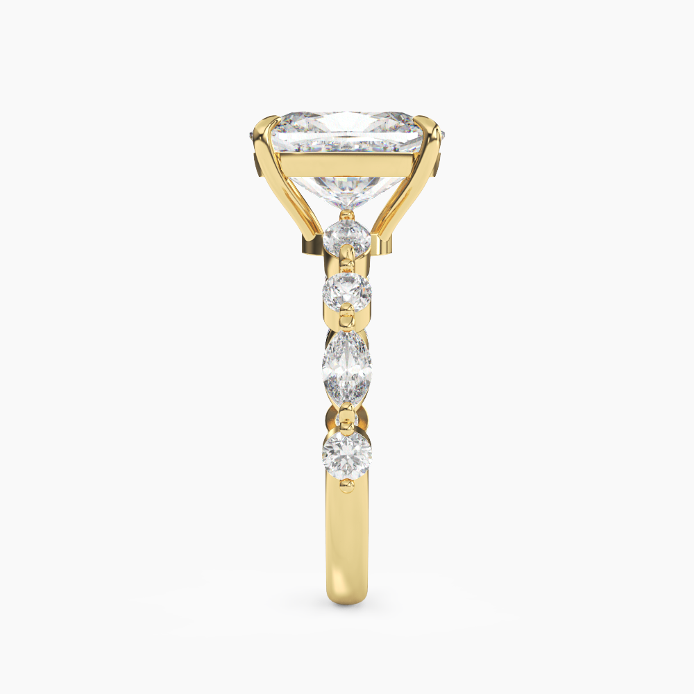 OBSER081 - Sonnet Cushion engagement ring setting view 6