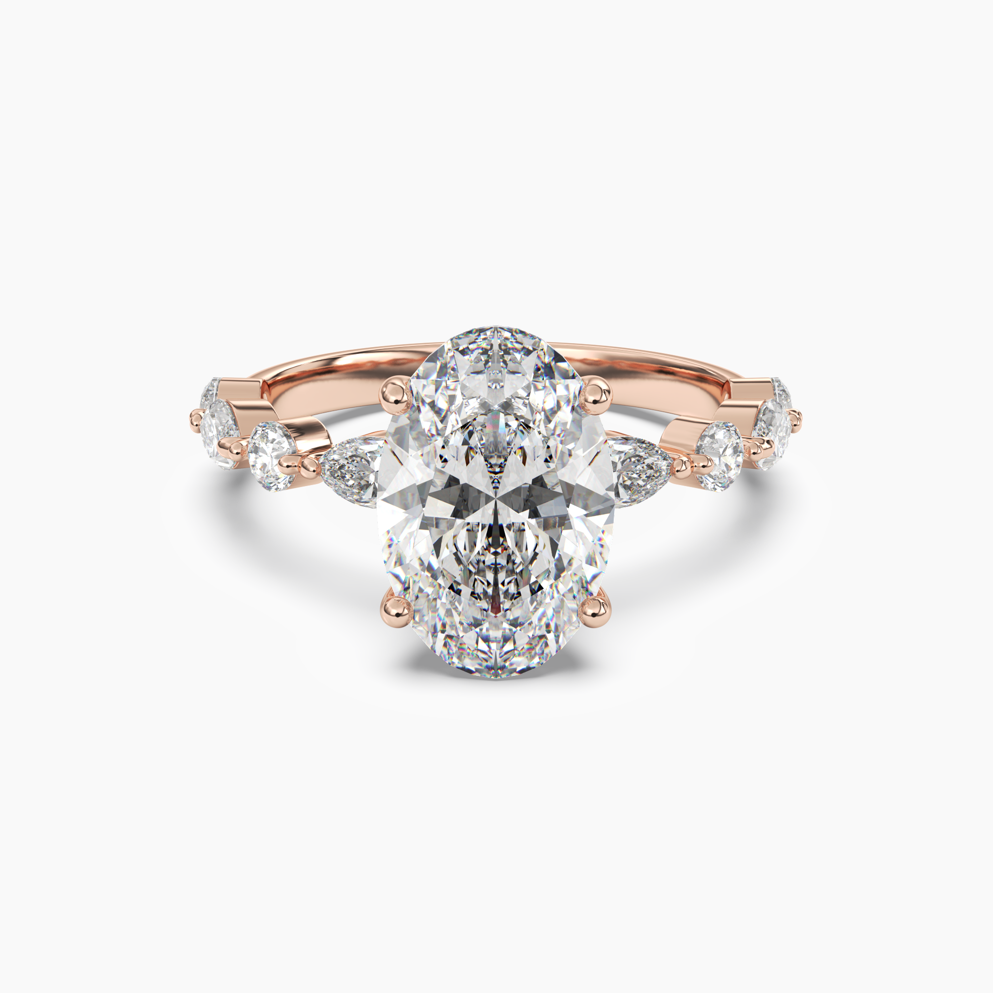 OBSER124 - Sonnet Oval engagement ring setting view 7