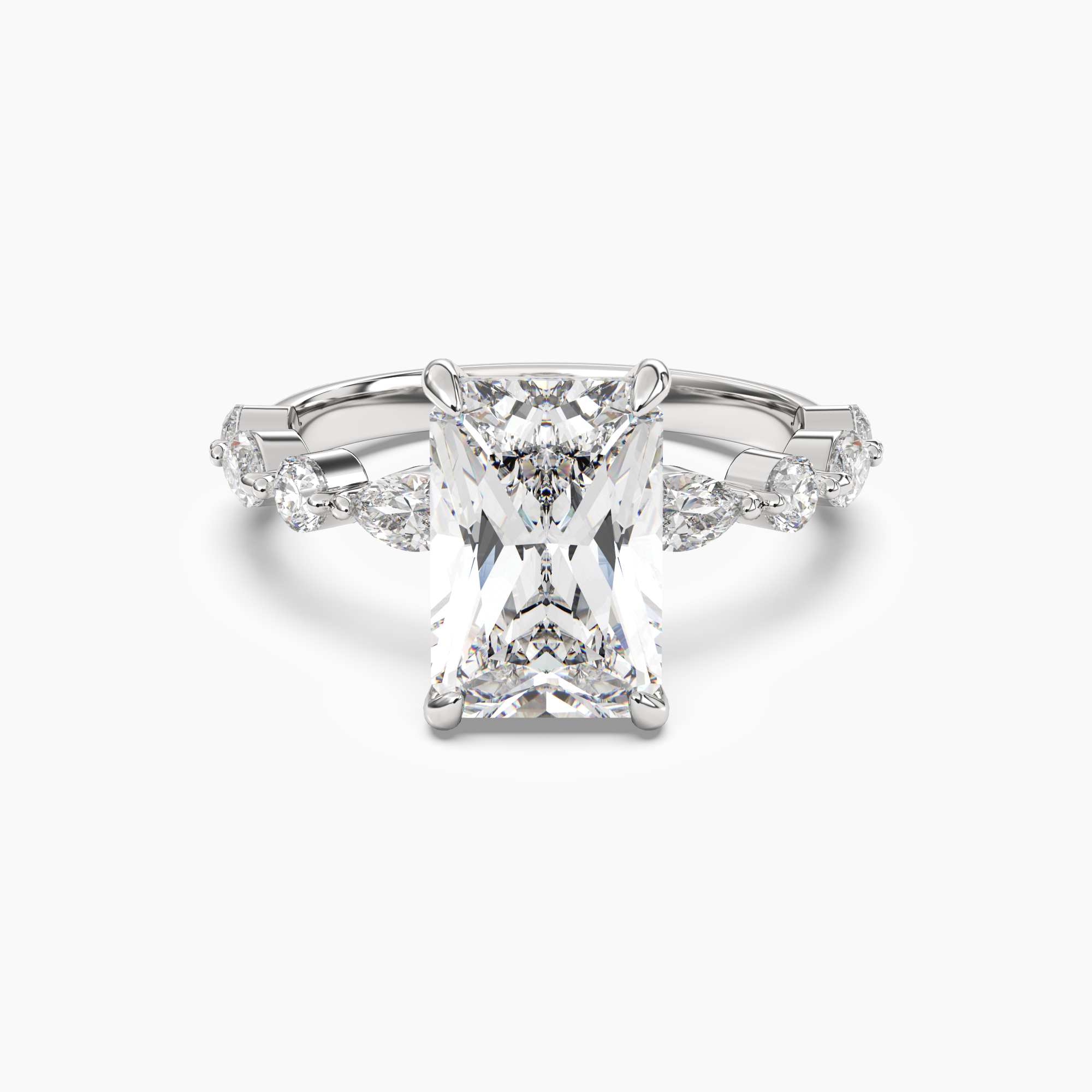 OBSER219 - Sonnet Radiant engagement ring setting view 1