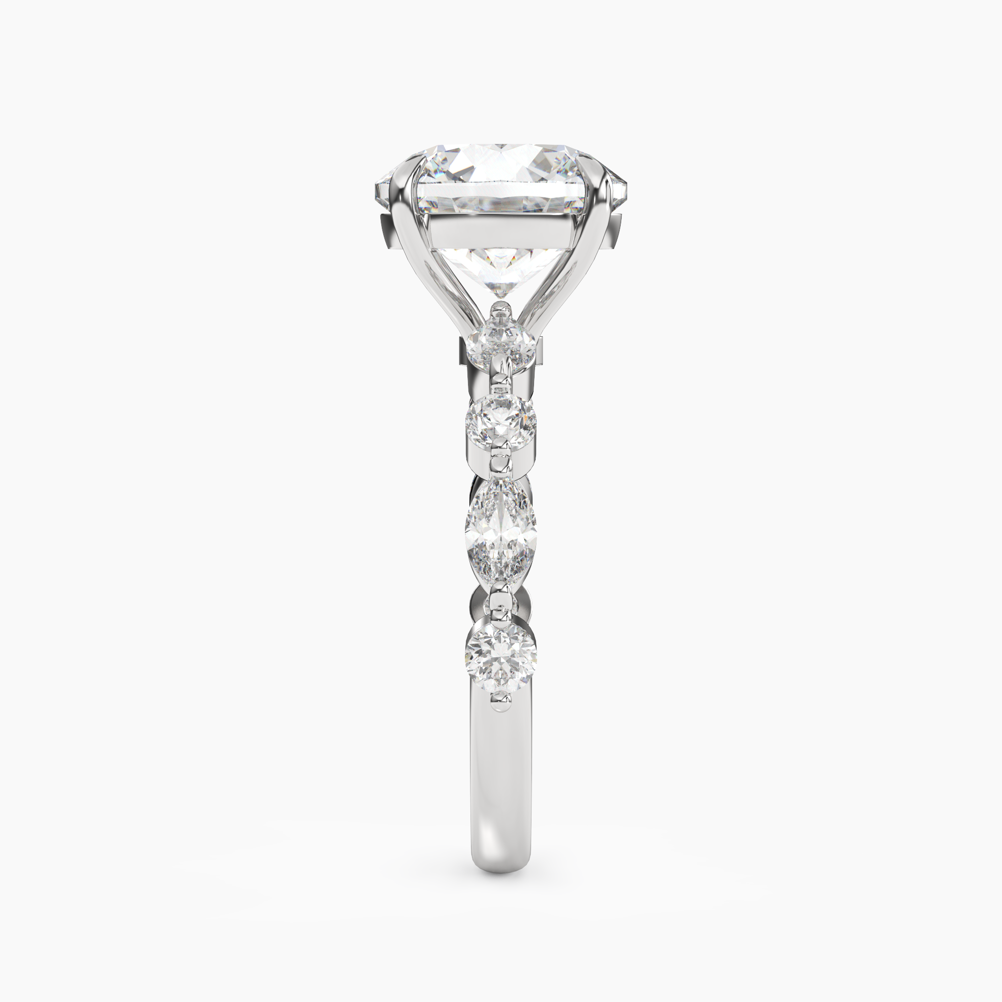 OBSER218 - Sonnet Round engagement ring setting view 3