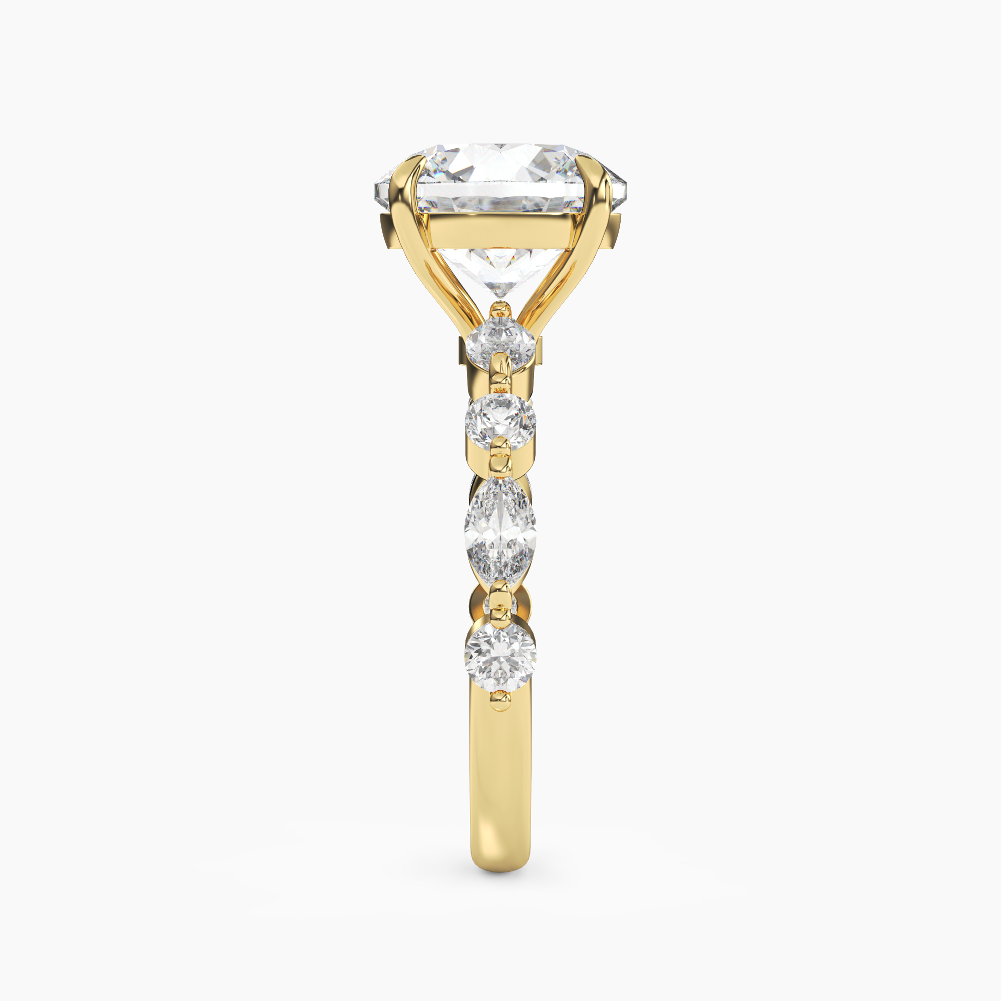 OBSER218 - Sonnet Round engagement ring setting view 6