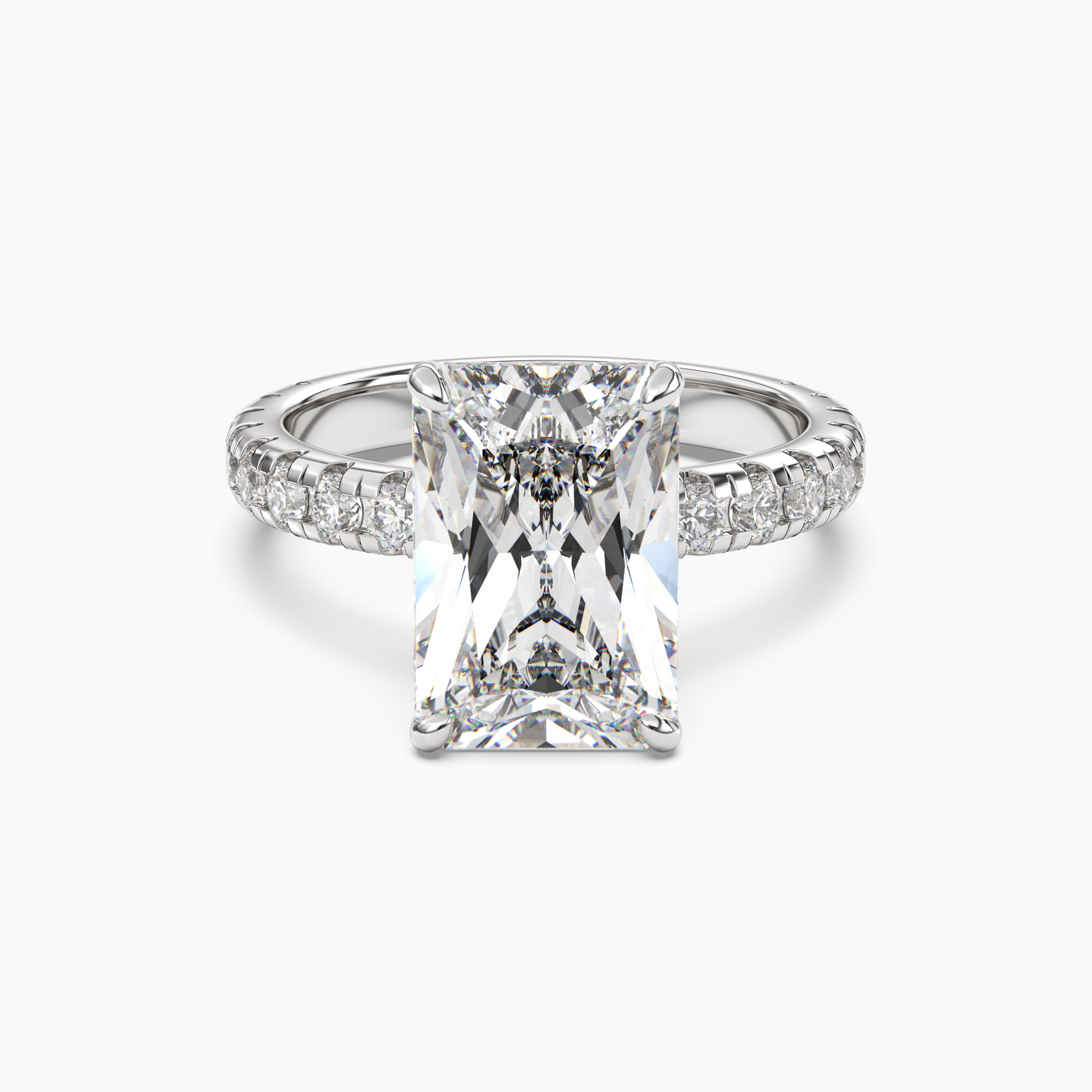 OBSER045 - Eclipse Radiant engagement ring setting view 1
