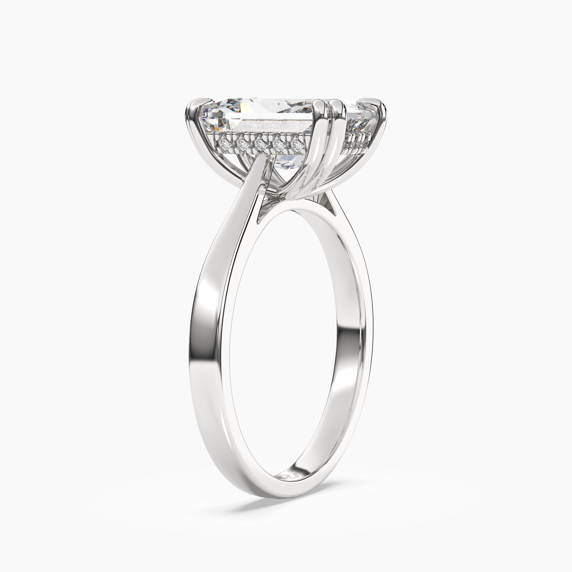 OBSER056 - Meadow Radiant engagement ring setting view 2