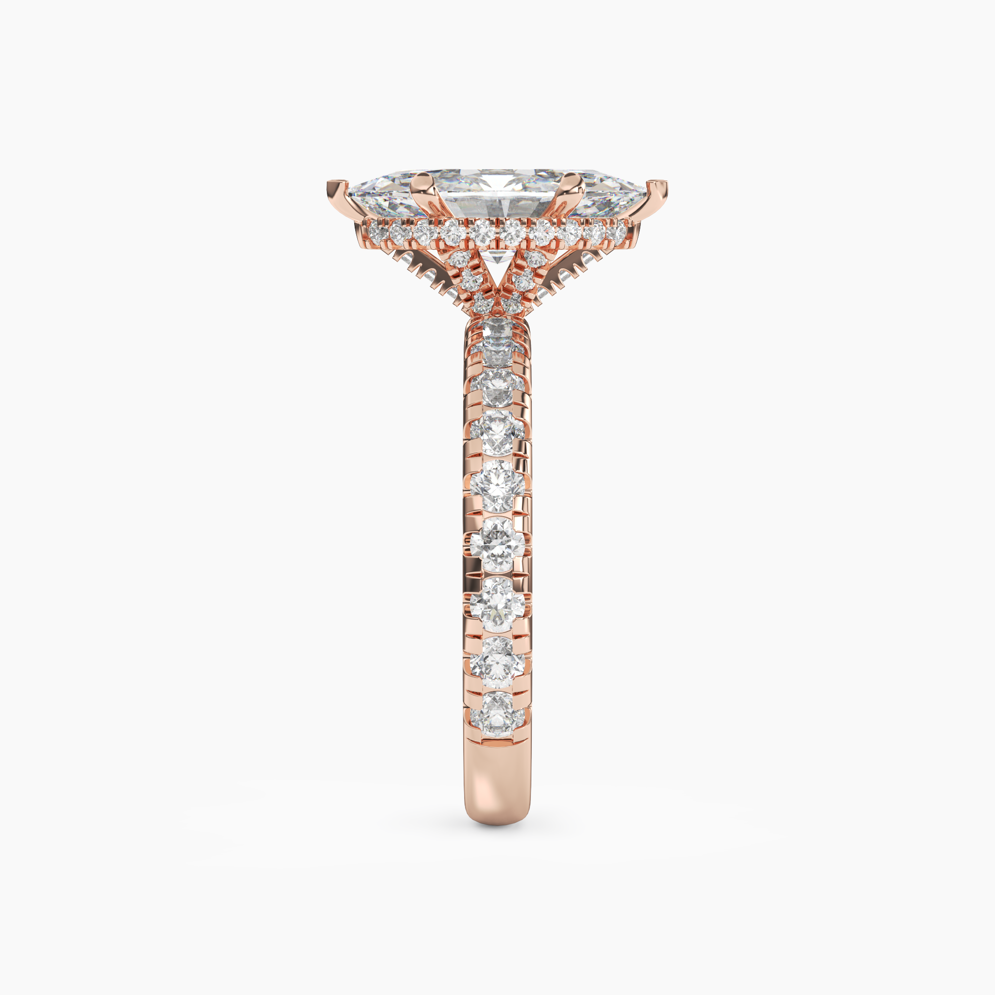 OBSER212 - Oasis Marquise engagement ring setting view 9