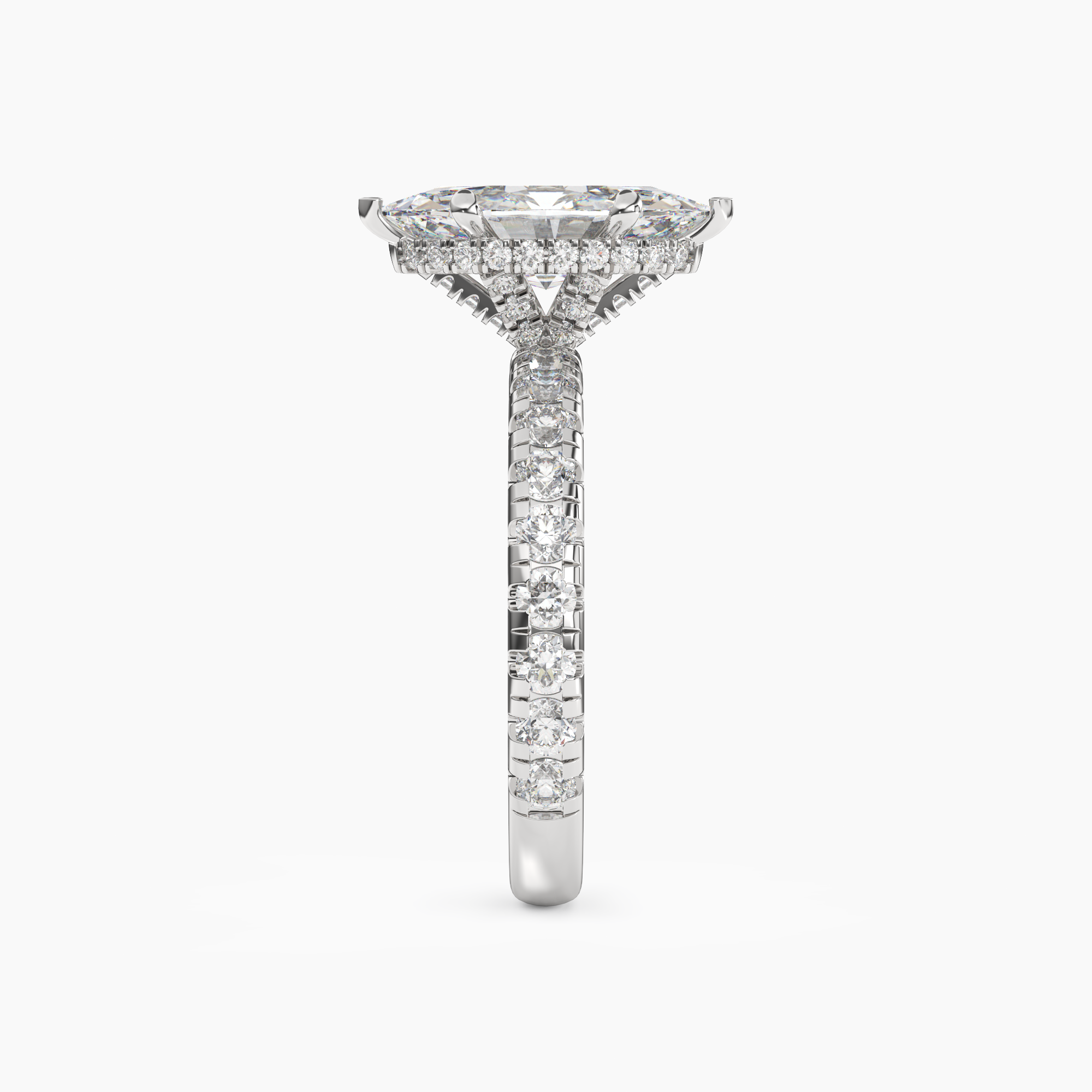 OBSER212 - Oasis Marquise engagement ring setting view 3