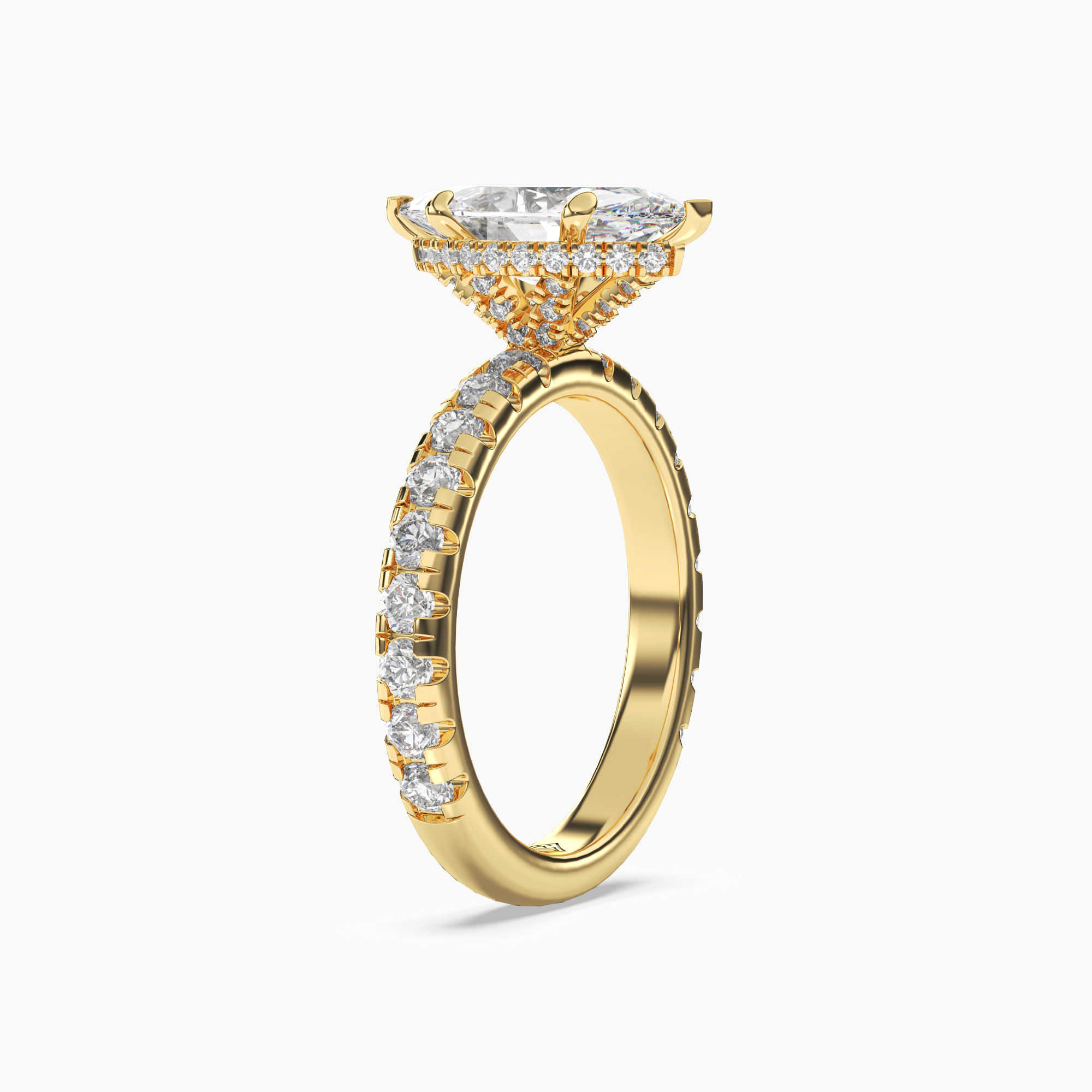 OBSER212 - Oasis Marquise engagement ring setting view 5