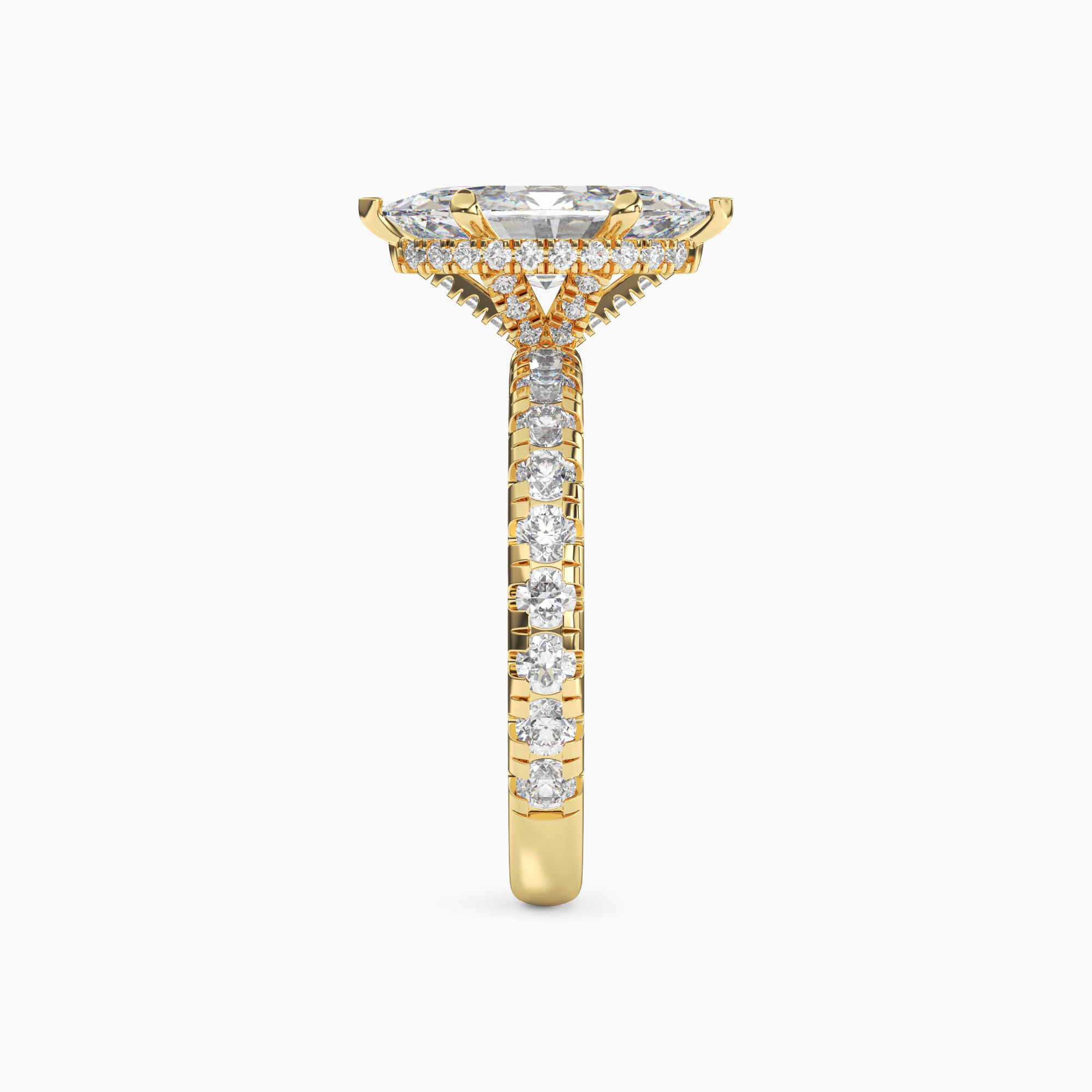 OBSER212 - Oasis Marquise engagement ring setting view 6