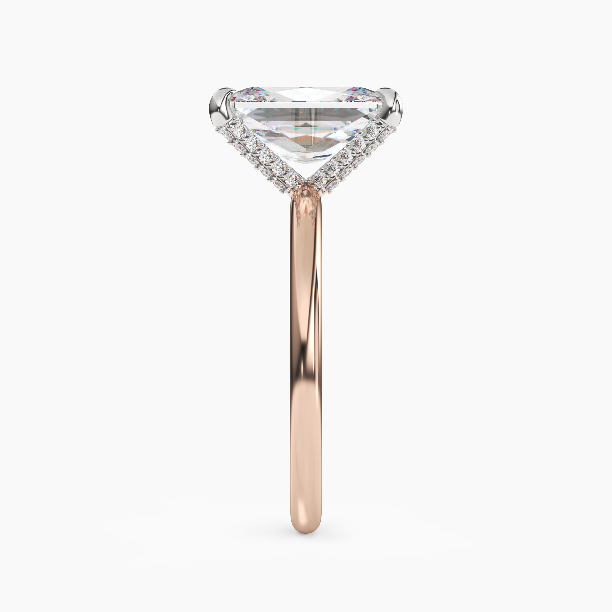 OBSER223 - Silk Radiant engagement ring setting view 9