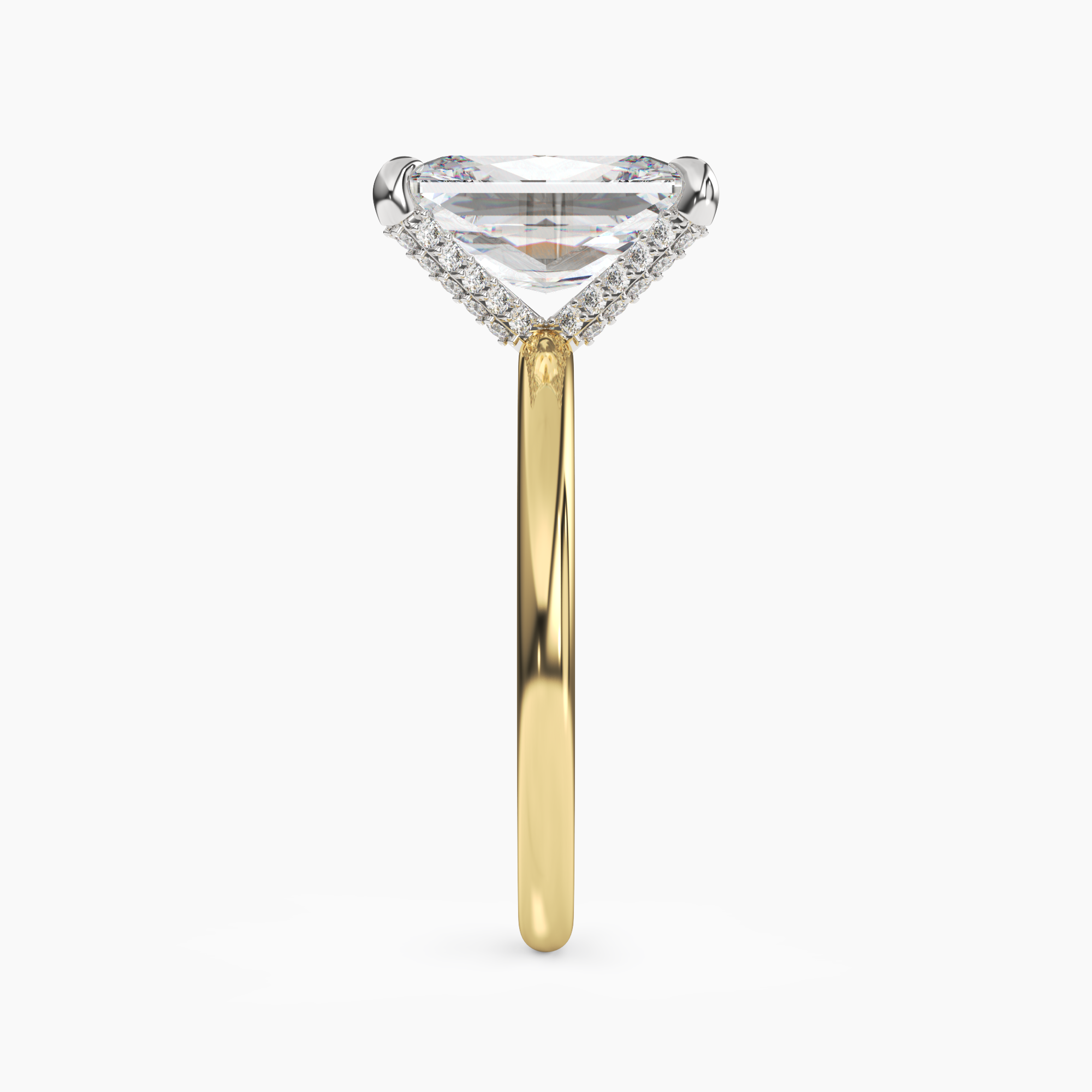 OBSER223 - Silk Radiant engagement ring setting view 6