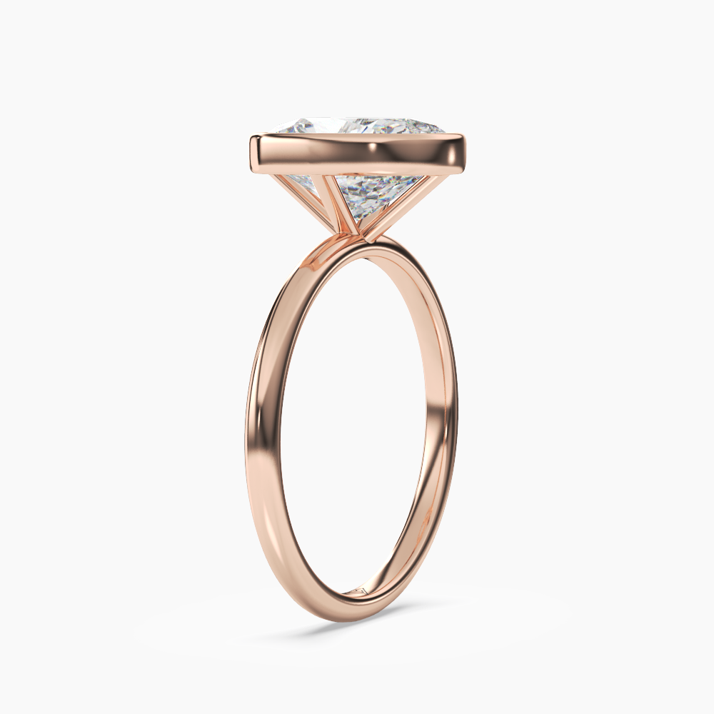 OBSER211 - Bezel Cushion engagement ring setting view 8