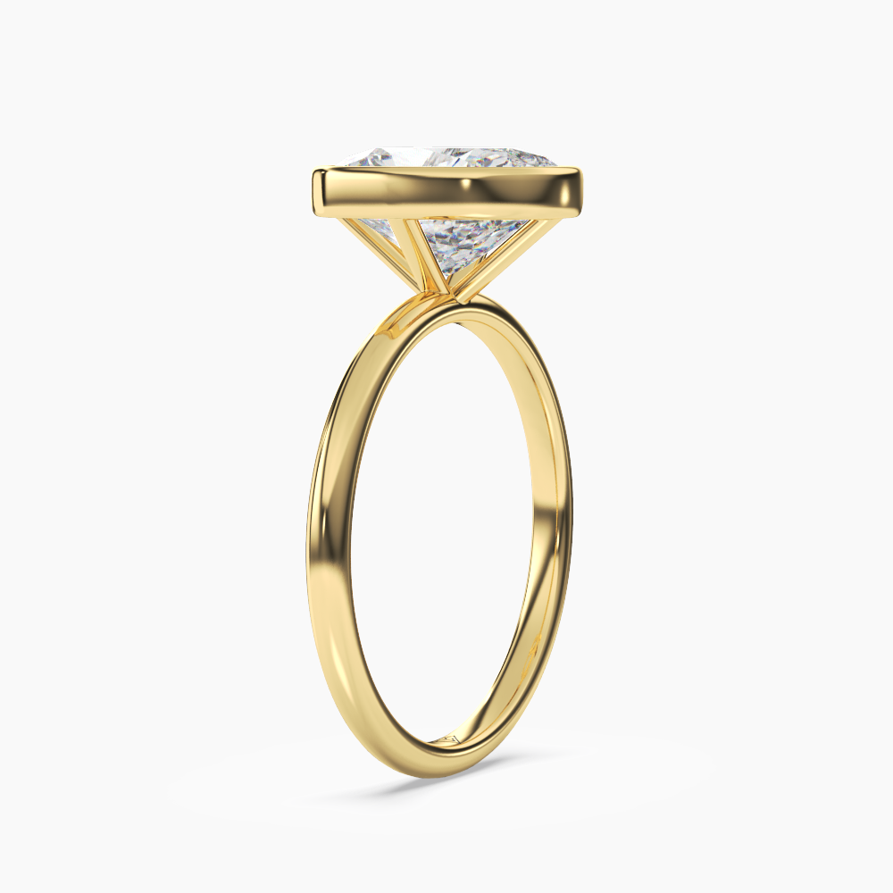 OBSER211 - Bezel Cushion engagement ring setting view 5