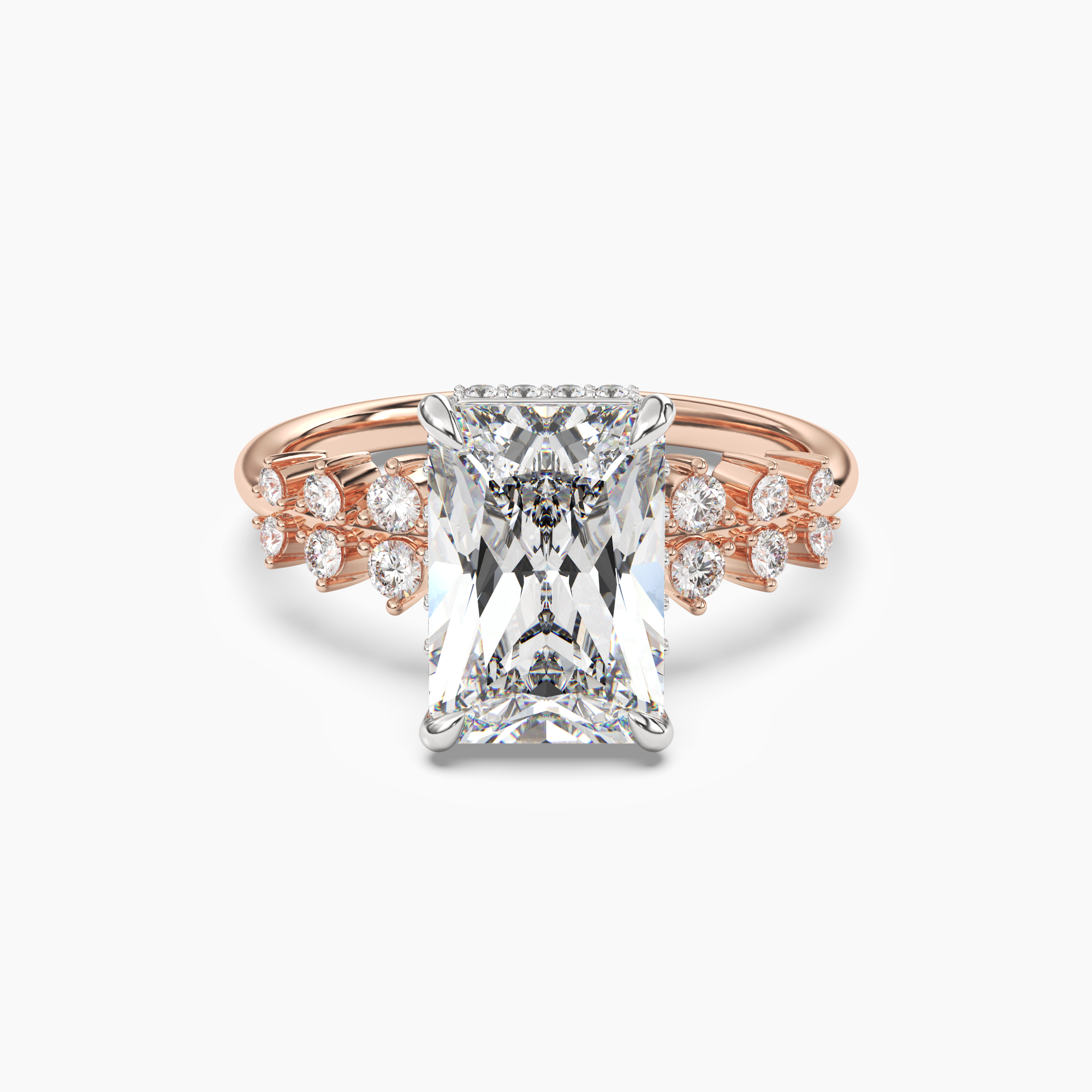 OBSER053 - Violet Radiant engagement ring setting view 7