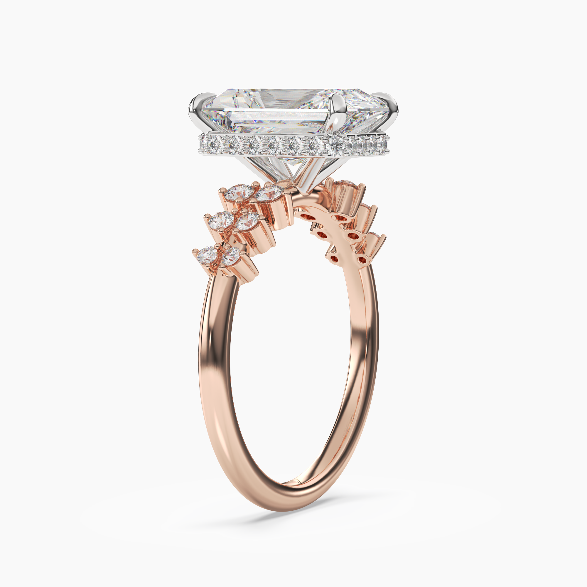 OBSER053 - Violet Radiant engagement ring setting view 8