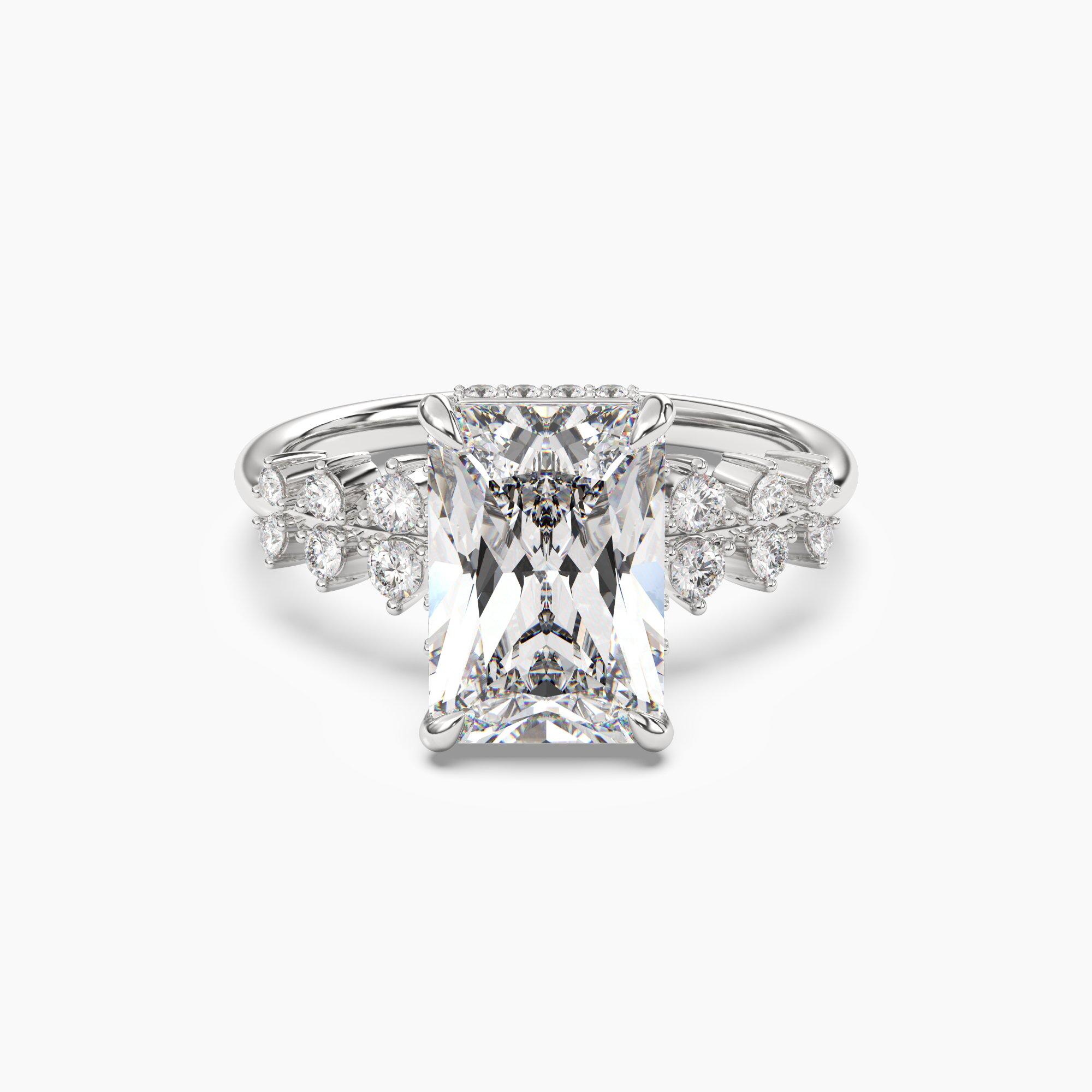 OBSER053 - Violet Radiant engagement ring setting view 1