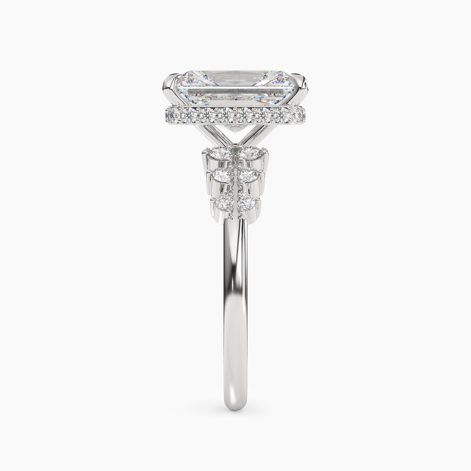 OBSER053 - Violet Radiant engagement ring setting view 3