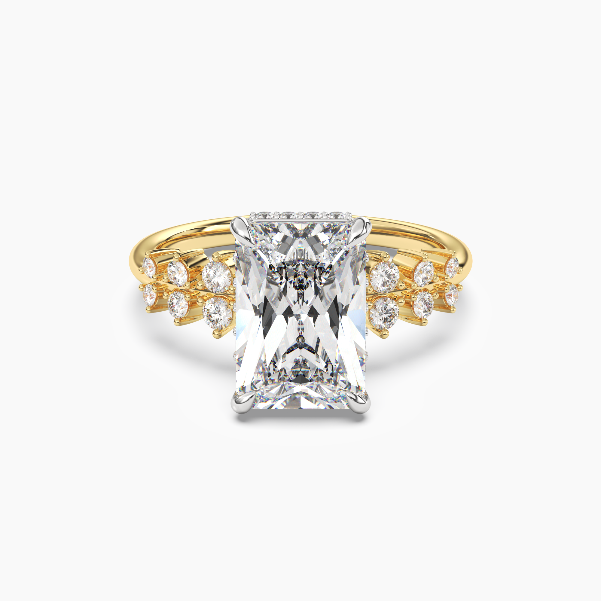 OBSER053 - Violet Radiant engagement ring setting view 4